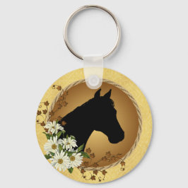 Chaveiro Silhouette de Cabeça de Cavalo