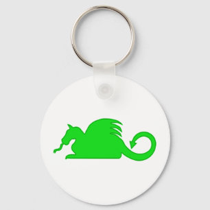 Chaveiro Silhouette do Dragão Verde