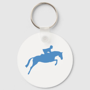 Chaveiro Silhueta Cavalo Jumper (azul)