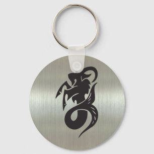 Chaveiro Silhueta da cabra do Capricórnio com efeito