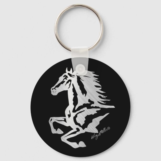 Chaveiro Silhuette Silver Horse (Frente)
