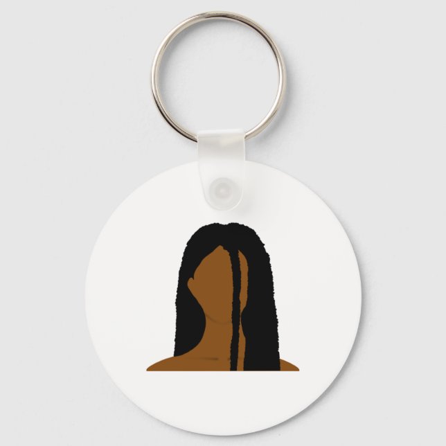 Chaveiro Silhuettes - Braids Sticker (Frente)