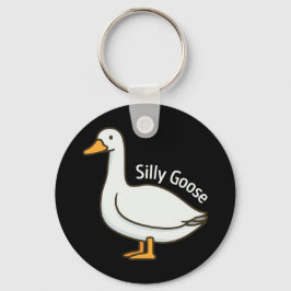 Chaveiro Silly Goose Funny Cartoon Goose