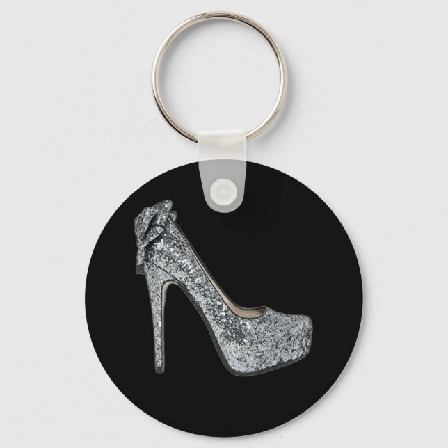 Chaveiro Silver High Heels Personaliza adicionar texto (Frente)