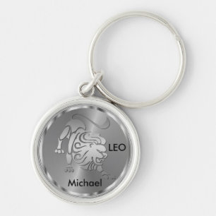 Chaveiro Silver Leo ♌ o Leão - Sinal Zodíaco