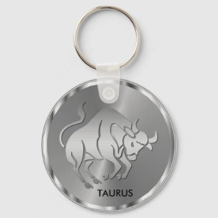 Chaveiro Silver Taurus ♉ Bull - Horoscópio Zodiac