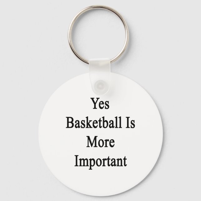 Chaveiro Sim, Basquete É Mais Importante (Frente)