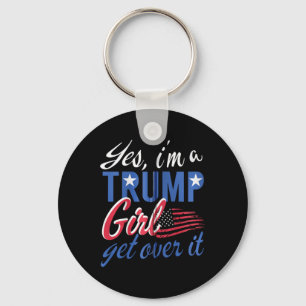 Chaveiro Sim Eu#39;m Uma Trump Girl Supera-o Ventilador Sup