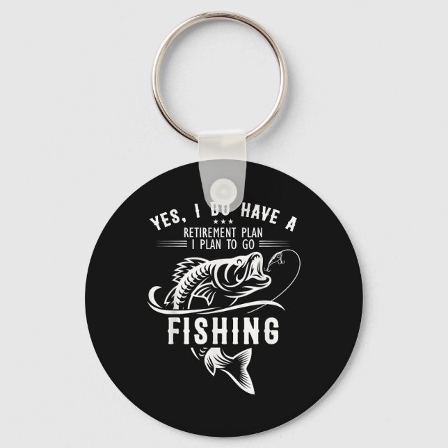 Chaveiro Sim, eu tenho um plano de aposentadoria Pesca dive (Frente)
