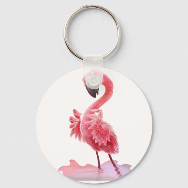Chaveiro Sim Flamingo! (Frente)