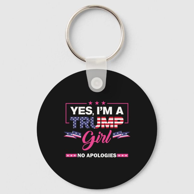 Chaveiro Sim, sou uma Trump Girl sem desculpas 2024 (Frente)