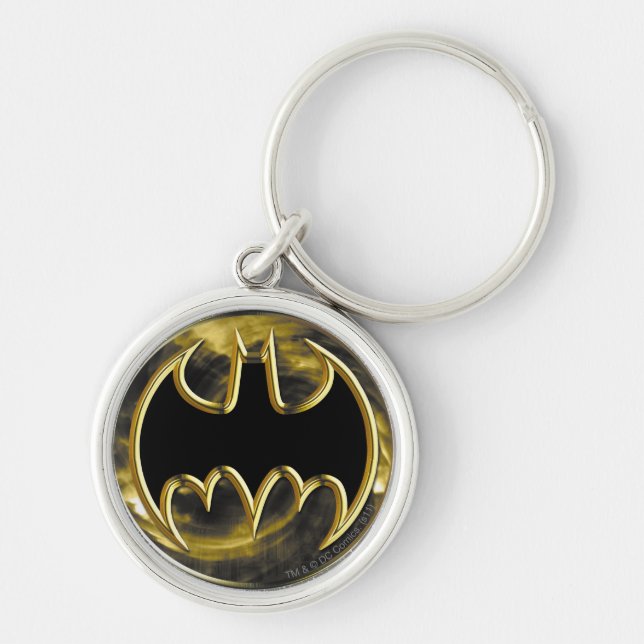 Chaveiro Símbolo Batman | Logotipo Dourado (Frente)