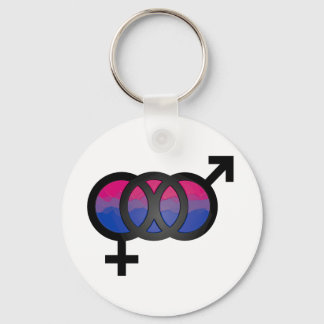 Chaveiro Símbolo bissexual 3D