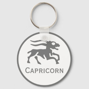 Chaveiro Símbolo Capricórnio do Design Zodiac