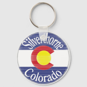 Chaveiro Símbolo circular do Colorado Silvestorne
