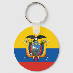 Chaveiro Símbolo da bandeira de país de Equador por muito