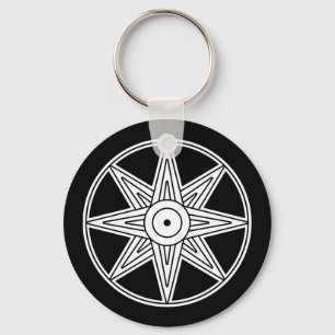 Chaveiro Símbolo da estrela de Inanna