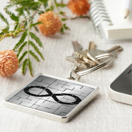 Chaveiro Símbolo da infinidade no design do abstrato do