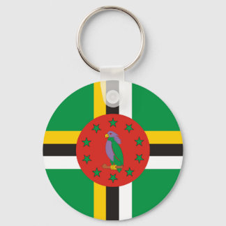 Chaveiro símbolo da nação de bandeira dominica