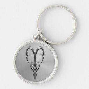 Chaveiro Símbolo de aço inoxidável do Aries