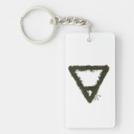 Chaveiro Símbolo de Alquimia do Elemento Rocky Earth