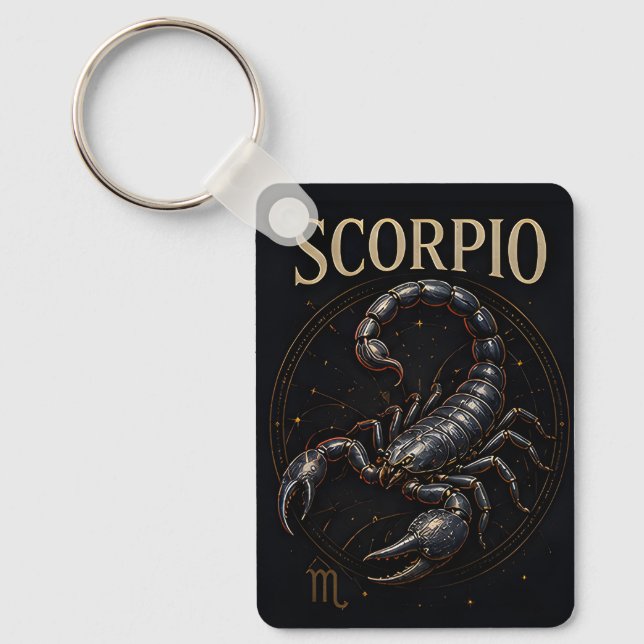 Chaveiro Símbolo de Ástrologia Celestial Zodíaco Escorpião  (Frente)