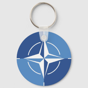 Chaveiro Símbolo de bandeira da NATO ONAT Organização do