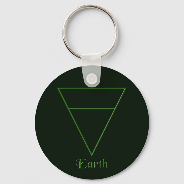 Chaveiro Símbolo de Elemento Terrestre Pagan Falln (Frente)