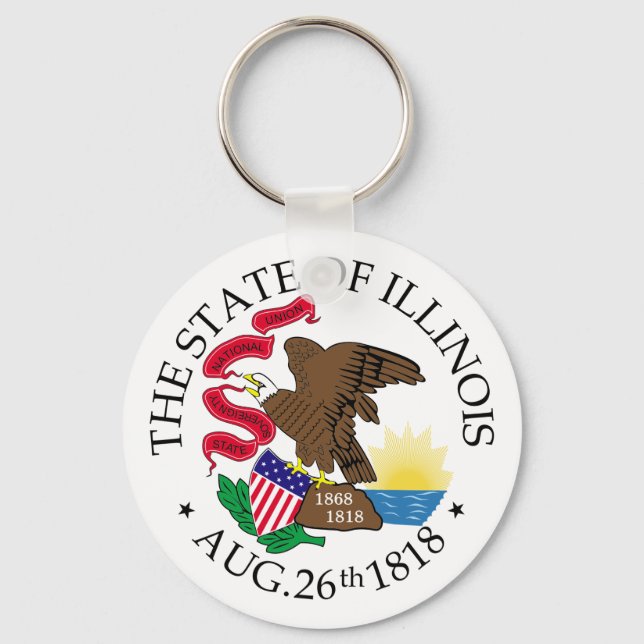 Chaveiro Símbolo de Illinois (Frente)