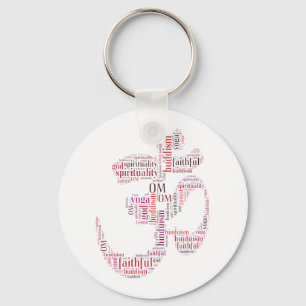 Chaveiro Símbolo de palavras Om