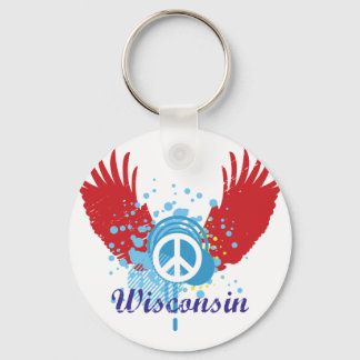 Chaveiro Símbolo de Paz de Wisconsin