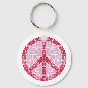 Chaveiro Símbolo de paz (vermelho)