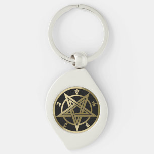 Chaveiro Símbolo de pentagrama clássico