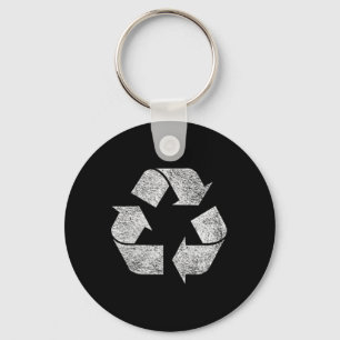 Chaveiro Símbolo de reciclagem Logotipo Terrestre Dia Verde