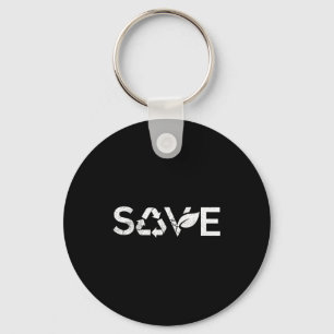 Chaveiro Símbolo de Reciclagem Salve a Terra Terra Ecológic