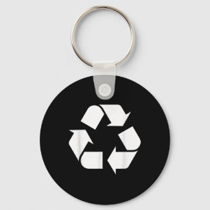 Chaveiro Símbolo de Reciclar do logotipo do reciclagem Dia