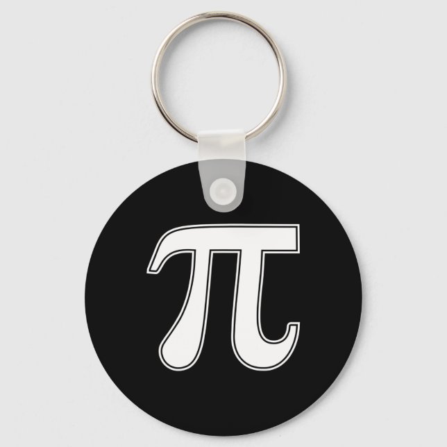 Chaveiro Símbolo de Roupa Pi Gráfico Engraçado do Pi Day (Frente)