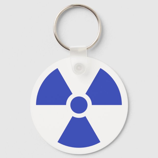 Chaveiro Símbolo de Sinal de Radiação Trefoil Símbolo de Av (Frente)