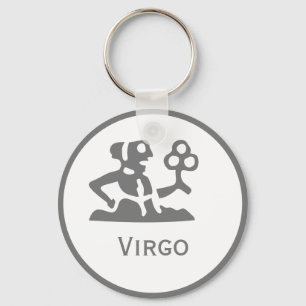 Chaveiro Símbolo de Virgem do Design Zodiac