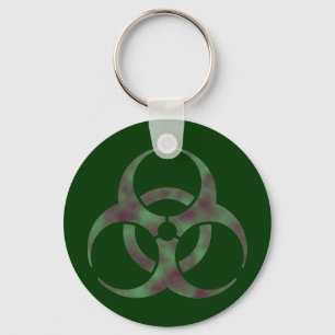 Chaveiro Símbolo do Biohazard do zombi