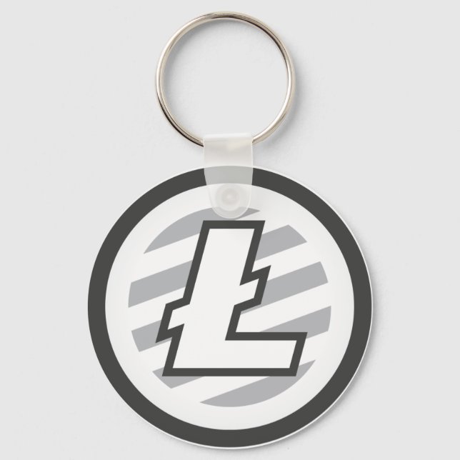 Chaveiro Símbolo do logotipo Litecoprim Crypto Coin Chaveir (Frente)