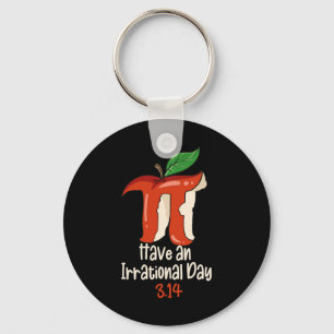 Chaveiro Símbolo Engraçado Pi Day Com Apple Decor Engraçado