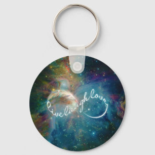 Chaveiro Símbolo infinito fantástico de "Live Laugh Love"