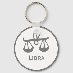Chaveiro Símbolo Libra do Design Zodíaco