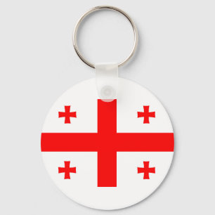 Chaveiro símbolo longo da bandeira de país de Geórgia