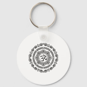 Chaveiro Símbolo Mandala Om de Ioga Presente de Buda Iogue