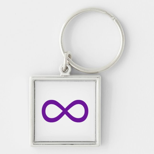 Chaveiro Símbolo Purple Infinity (Frente)