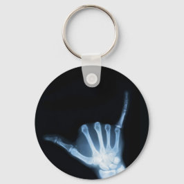 Chaveiro Símbolo Shaka X-Ray (Hang Loose)