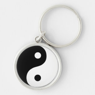 Chaveiro Símbolo Taoísta Yin Yang Preto e Branco