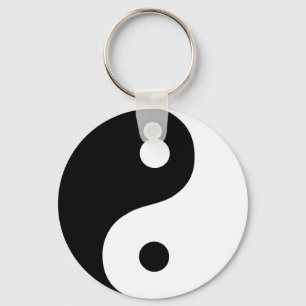 Chaveiro Símbolo Taoísta Yin Yang Preto e Branco